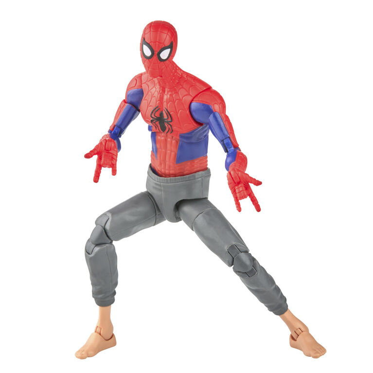 Marvel Legends Series Spider-Man: Across the Spider-Verse (Part One) Peter B Parker 6-inch Action Figure, 2 Accessories
