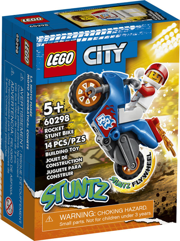 LEGO City Stuntz Rocket Stunt Bike 60298 (14 pieces)