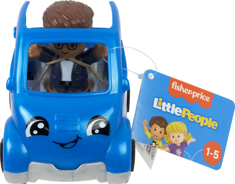 Fisher-Price Little People véhicule électrique jouet voiture et figurine  pour tout-petits, 2 pièces