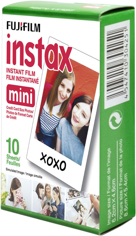 Film instantané Instax Mini de Fujifilm - Paquet simple (10 POS)