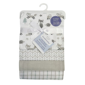 Koala Baby 4 pack Flannel Receiving Blankets Fox