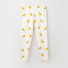 organic play legging, 2-3y - cream print