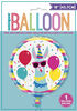 Ballon aluminium rond, 18 " - Llama