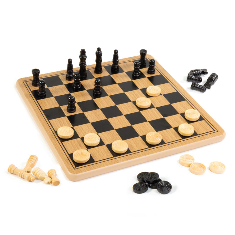 Merchant Ambassador - Wood Chess and Checkers | Toys R Us Canada