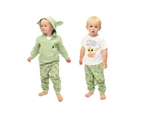 Baby Yoda 3 Piece Jogger Set  Green 24M