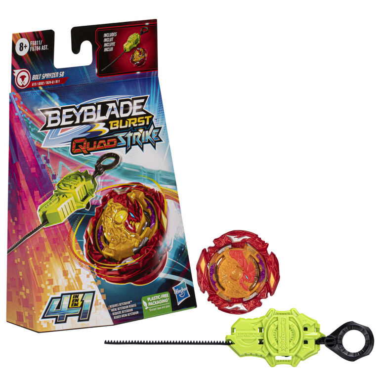 Beyblade Burst QuadStrike Bolt Spryzen S8 Starter Pack, Battling Game Toy with Launcher