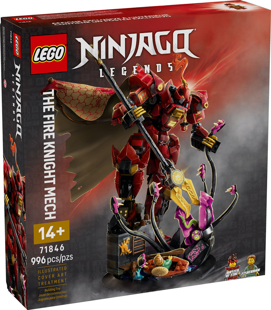 LEGO NINJAGO The Fire Knight Mech Building Toy - Model Building Kit for Teens, Ages 14+ - 71846