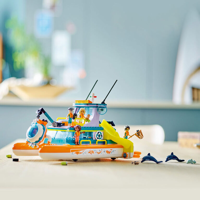 LEGO Friends Sea Rescue Boat 41734 Building Toy Set (717 Pieces)