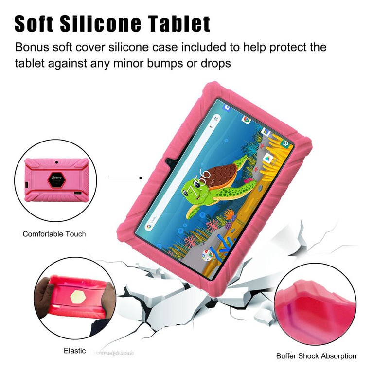 Tablette Android 12 Pour Enfants De 7 Pouces Avec Housse De Protection