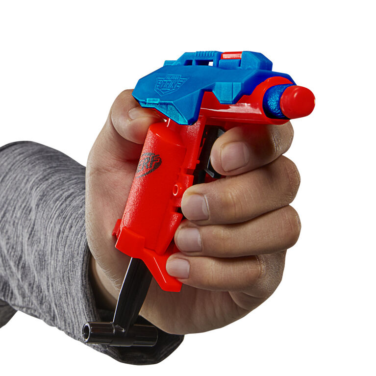Nerf Alpha Strike Slinger SD-1 Single-Fire Dart Blaster - Includes 2 Official Nerf Elite Foam Darts -- Easy Load Prime Fire