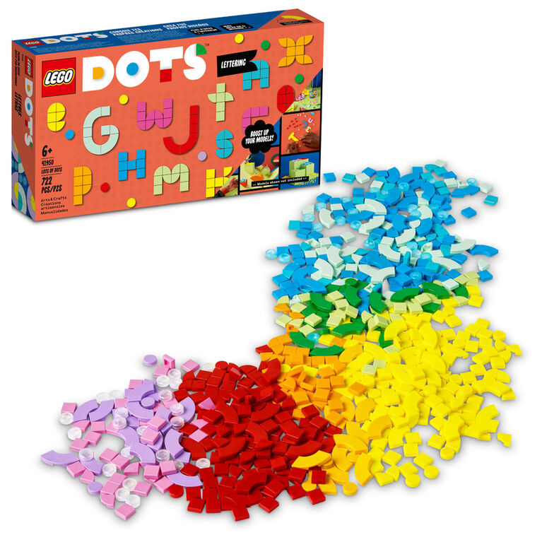 LEGO DOTS Lots of DOTS - Lettering 41950 DIY Craft Decoration Kit (722 Pieces)