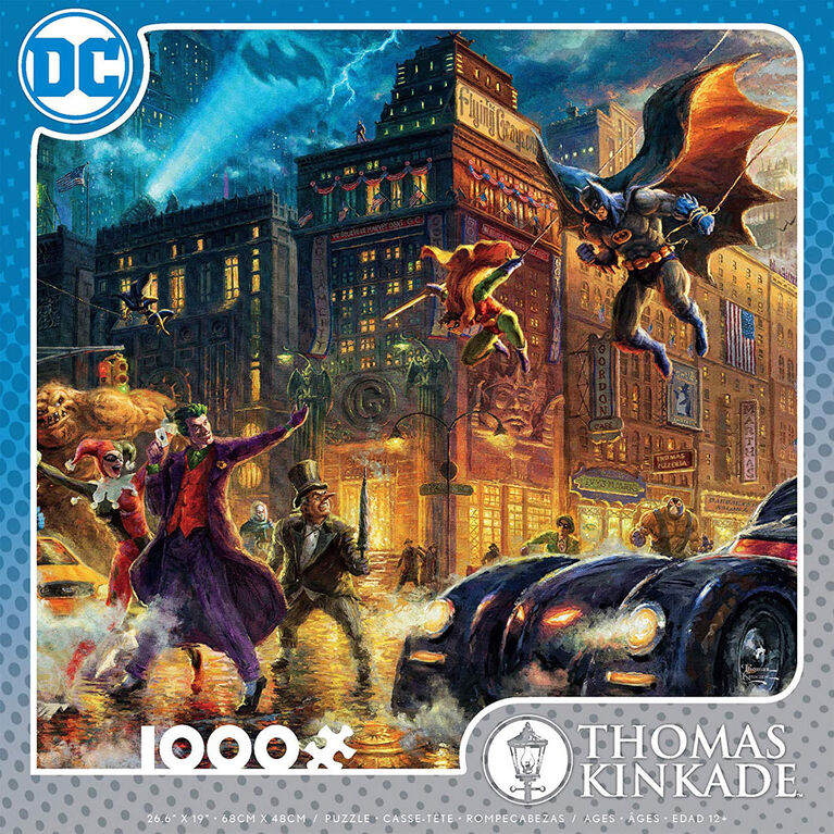 Ceaco DC Comics Thomas Kinkade 1000 Piece Puzzle Gotham City