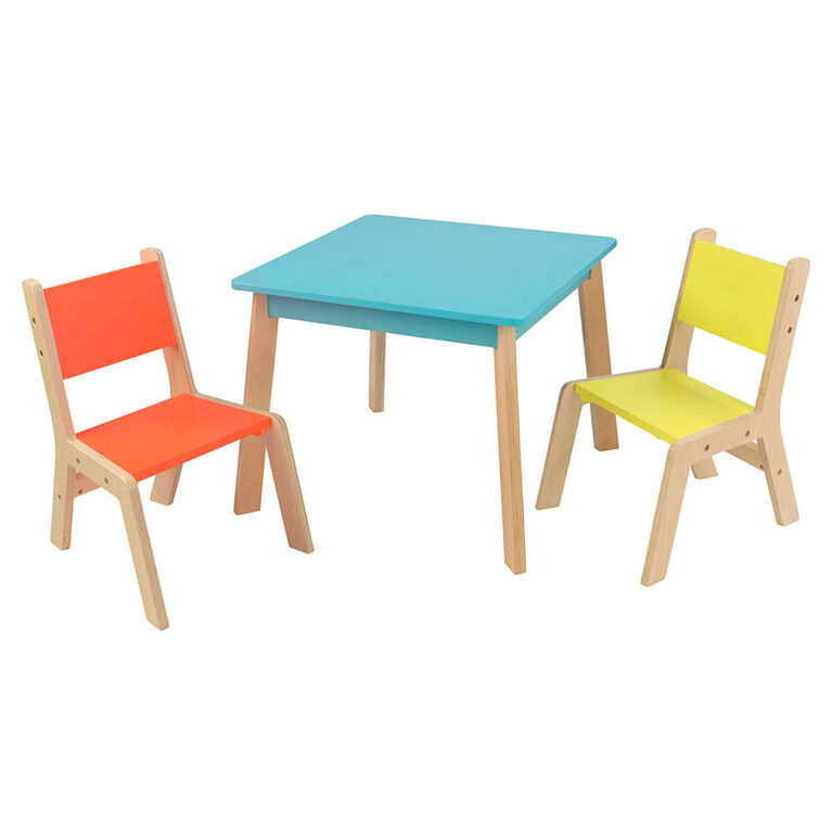 KidKraft - Modern Table & 2 Chair Set - Highlighter