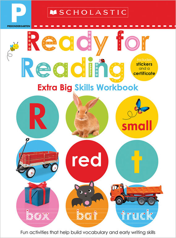 Scholastic Early Learners: Pre-K Ready for Reading Extra Big Skills Workbook - Édition anglaise
