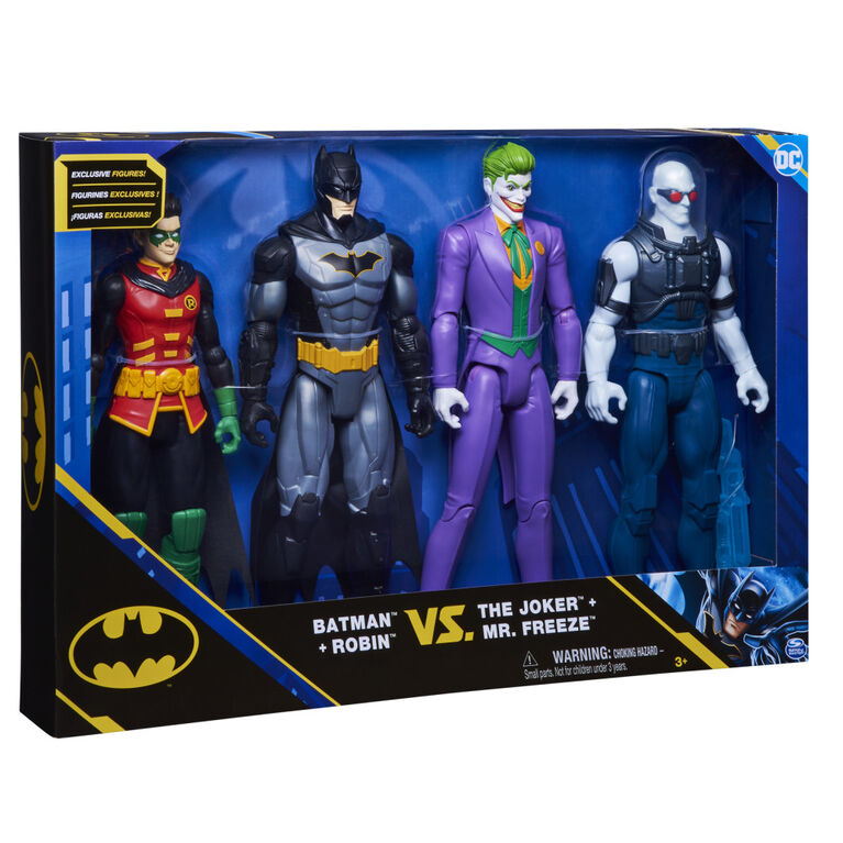DC Comics, Batman and Robin vs. The Joker and Mr. Freeze, 12-inch Action  Figures | Toys R Us Canada