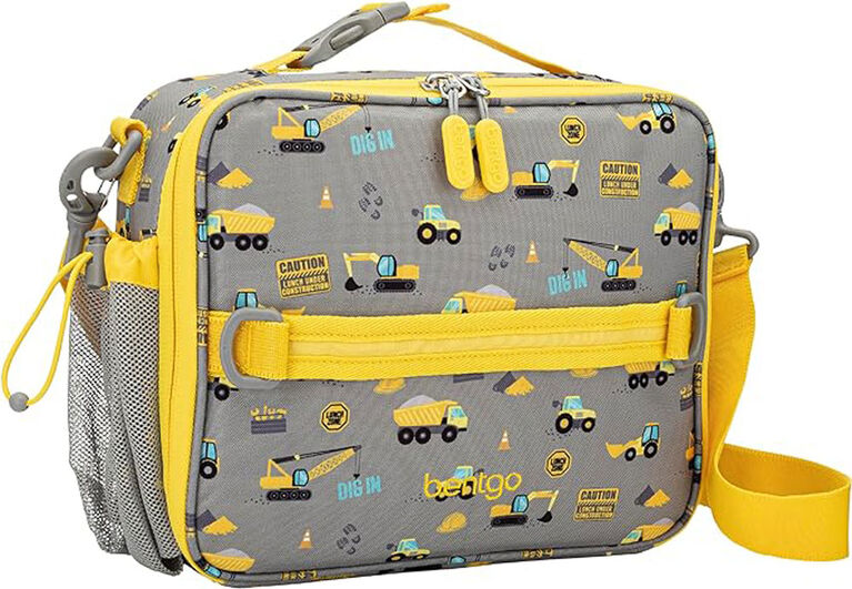 Sac &agrave; lunch en polyester pour enfants Bentgo - camions de chantier