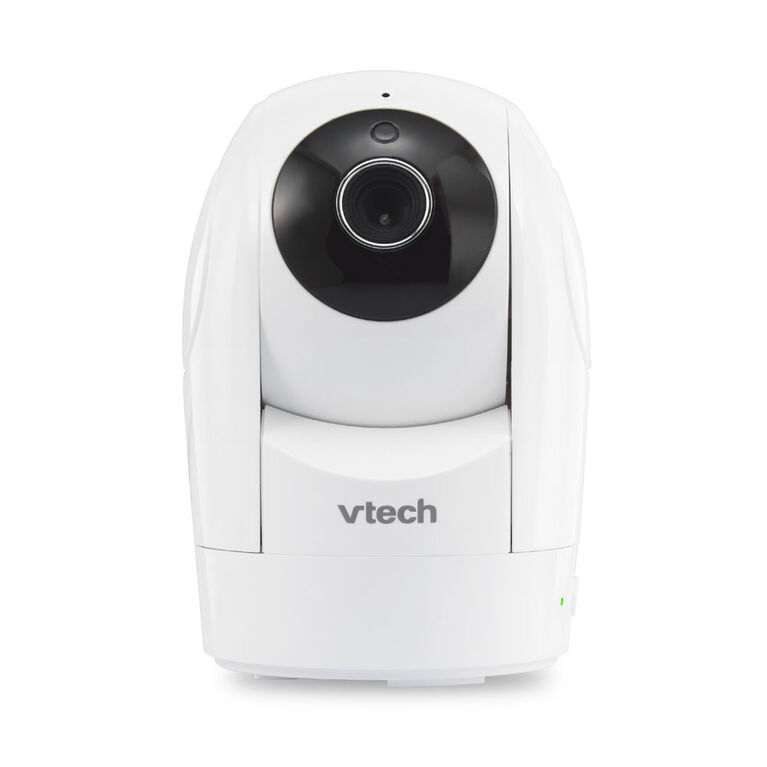 Moniteur vidéo numérique couleur VM5262-2 de 5 po avec 2 caméras à vue panoramique, inclinaison et zoom, et vision nocturne automatique - Blanc