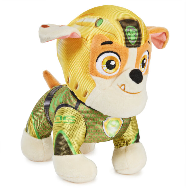 PAW Patrol, Aqua Pups Rubble, Stuffed Animal Plush Toy, 8-inch