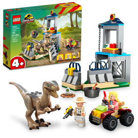 LEGO Jurassic Park L'évasion du vélociraptor 76957 Ensemble de jeu de construction (137 pièces)