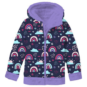 Chemistry - Reversible Jacket - Rainbows - Purple - 5T