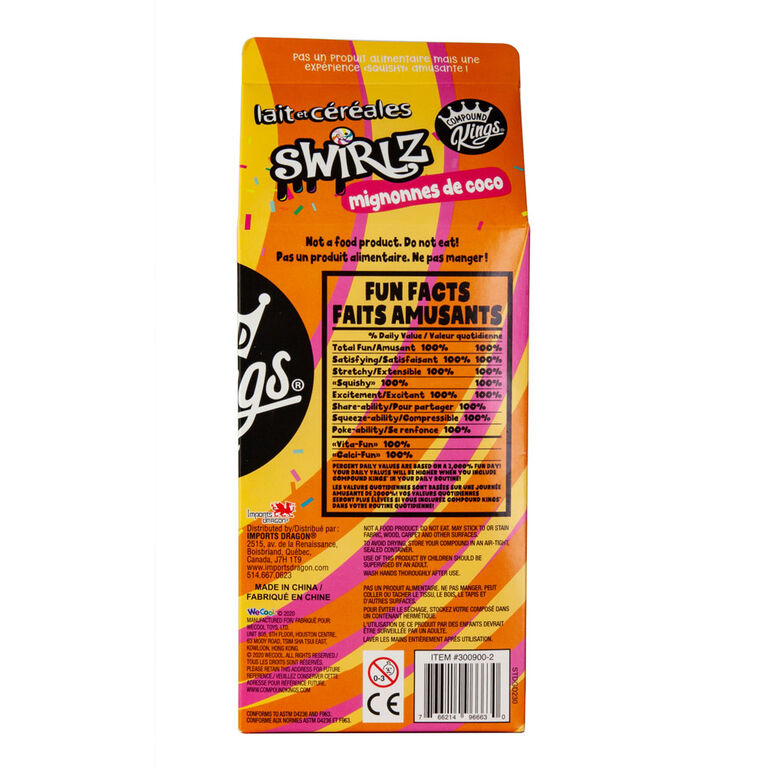 Compound Kings - Assorti de lait et céréales Swirlz (L'assortiment peut varier) - une par commande