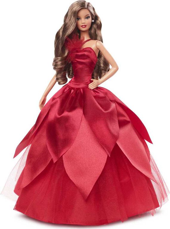 Barbie-Poupée Barbie Joyeux Noël 2022, châtain clair