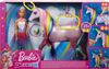 Licorne Lumières Magiques Barbie Dreamtopia avec lumières et sons, et poupée Barbie Princesse avec cheveux roses - Notre exclusivité