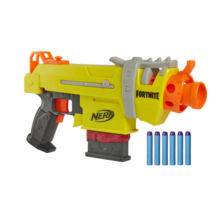 Nerf Fortnite SMGL Motorized Dart Blaster Includes 3 Targets Comes