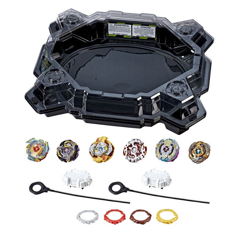 Beyblade Burst Evolution - Toupies et arène Beystadium de la collection Tournoi suprême - Exclusif. - Notre Exclusivité