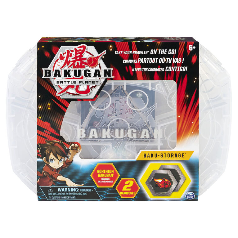 Bakugan, Mallette de rangement Baku-storage (blanc) pour créatures Bakugan à collectionner