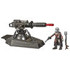 Star Wars Mission Fleet, Hover E-Web Cannon, The Mandalorian, figurine de 6 cm avec véhicule