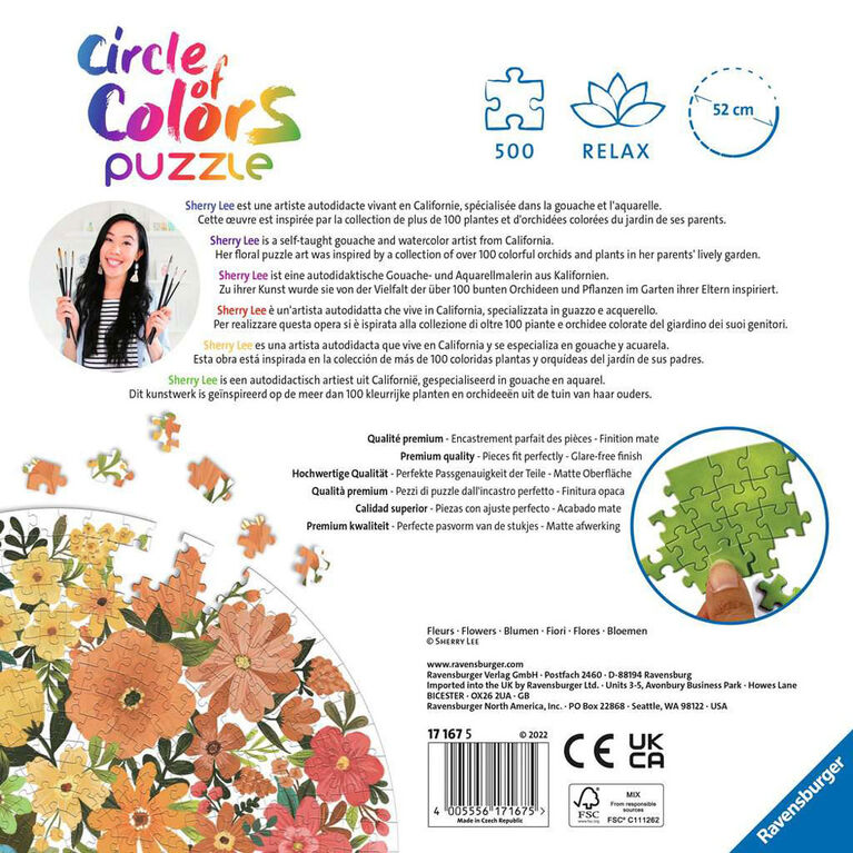 Ravensburger Circle of Colours Flowers 1000pc Puzzle