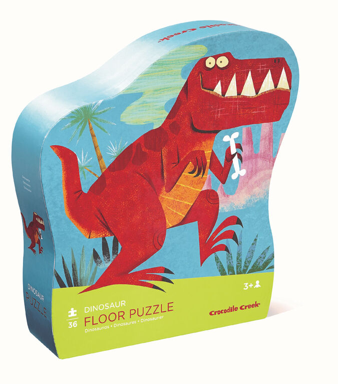 Dinosaur Shaped Puzzle 36 Pieces - English Edition