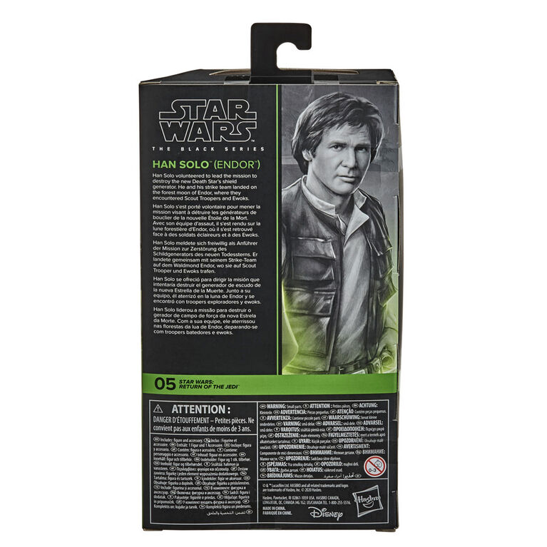 Star Wars The Black Series Han Solo (Endor) Toy