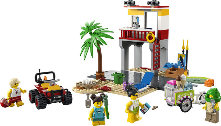 LEGO City Le poste de secours de la plage 60328 Ensemble de construction (211 pièces)
