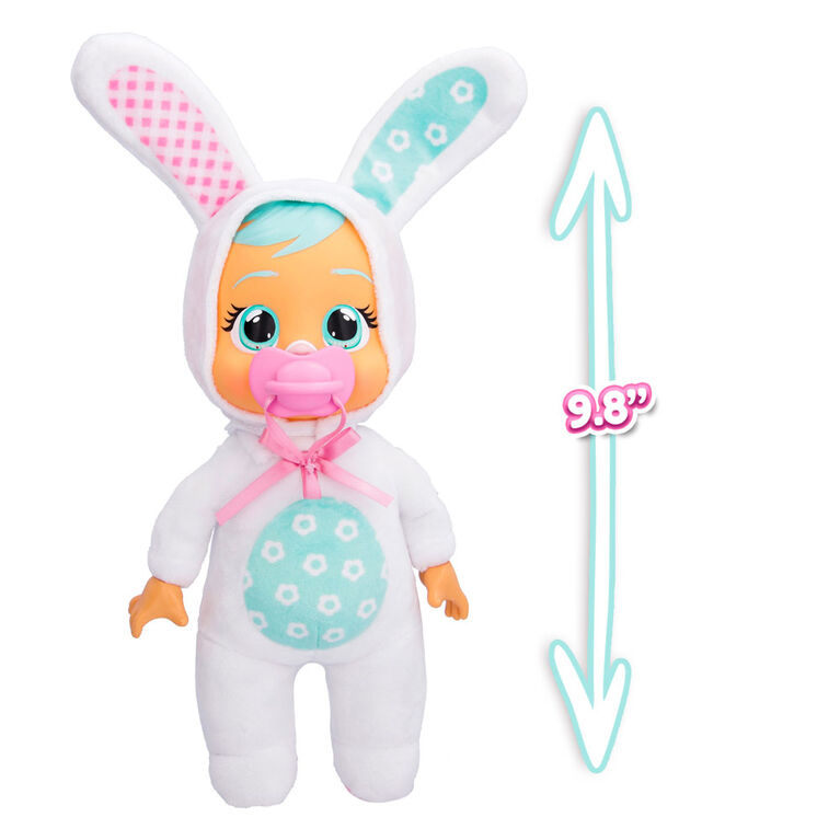 Cry Babies Tiny Cuddles Bunnies  - 9" Baby Doll | Pastel Easter Themed Bunny Pajamas