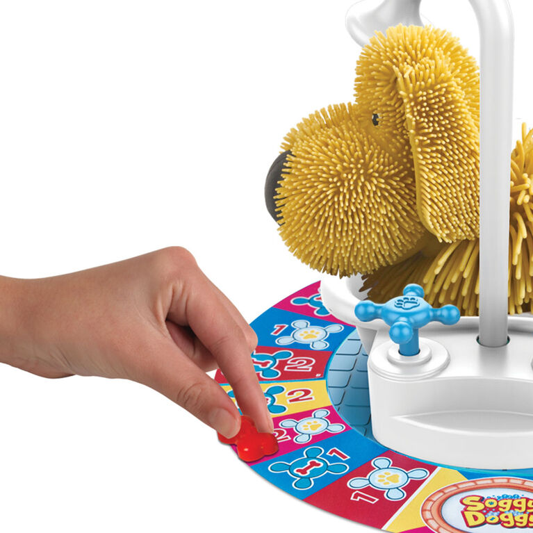 Soggy Doggy Board Game for Kids with Interactive Dog Toy