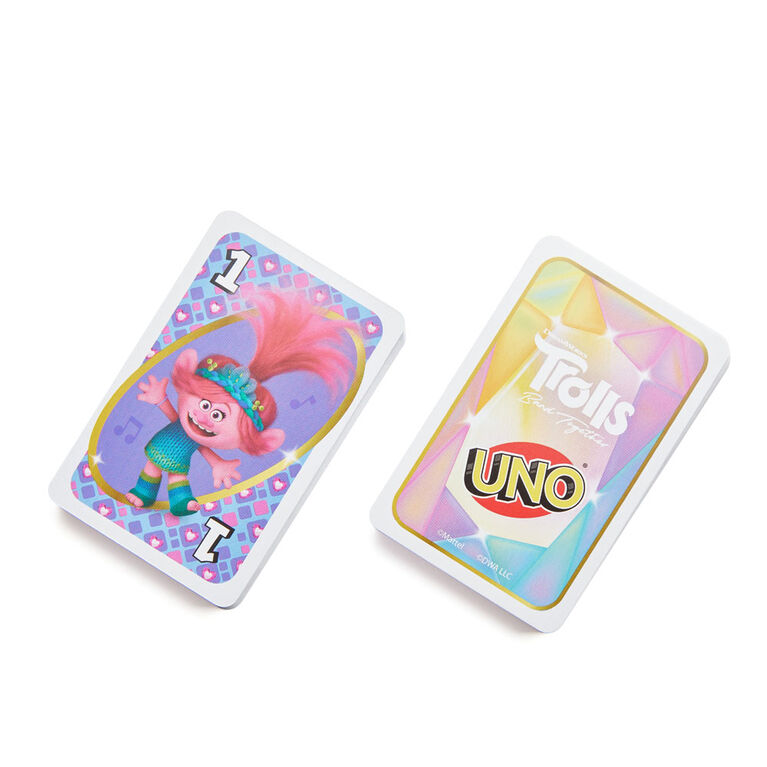 UNO Trolls Band Together Card Game