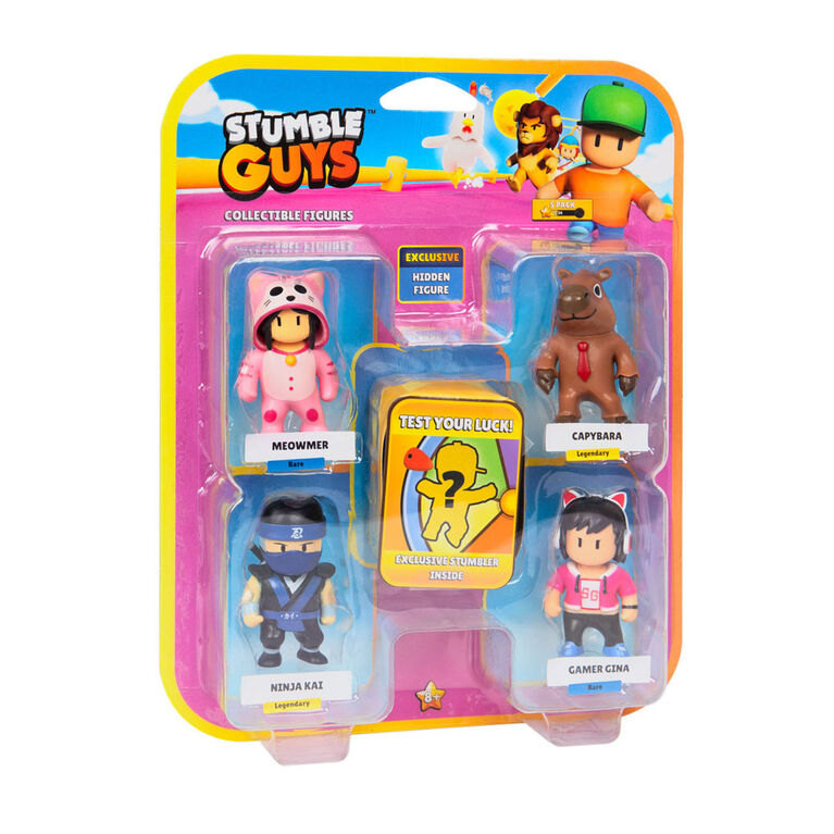 Figurines à collectionner Stumble Guys 5 paquet en boîte mystère - 1 personnage rare à collectionner
