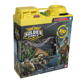Soldier Force Bucket Soldiers 100 Pieces - R Exclusive