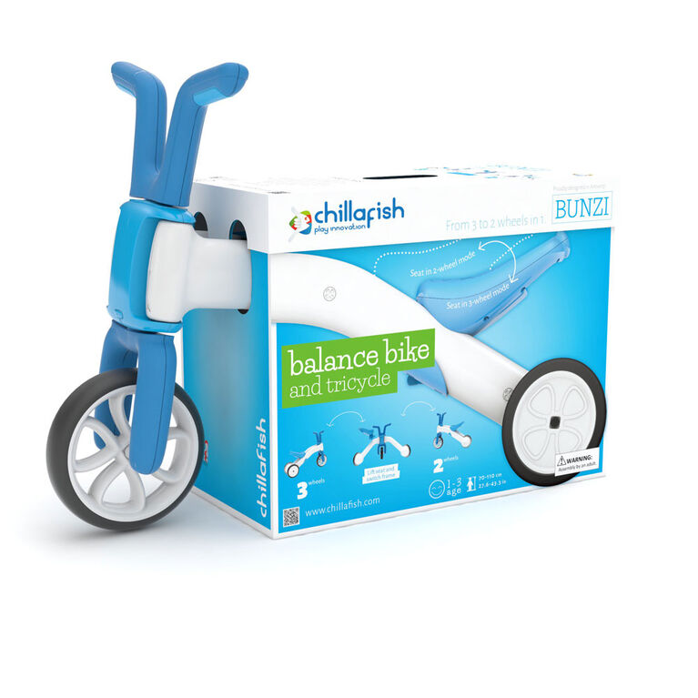 Chillafish Bunzi: 2-in-1 Gradual Balance Bike & Tricycle, Blue