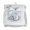 Bébé Disney Winnie l'Ourson, du vison à sherpa, réversible, ma première couverture de bébé - Gris