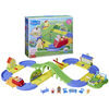 Peppa Pig - All Around Peppa's Town Set with Adjustable Track; Includes Vehicle and 1 Figure - French Edition