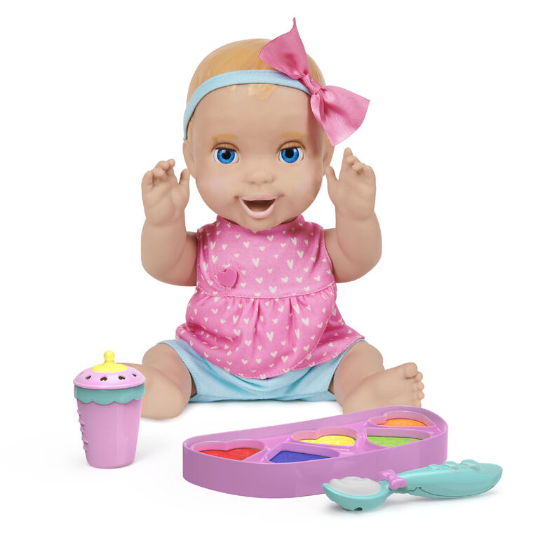 Mealtime Magic Mia Interactive Feeding Baby Doll Recognizes Over 50 Foods With Lifelike Reactions And Over 70 Sounds Toys R Us Canada