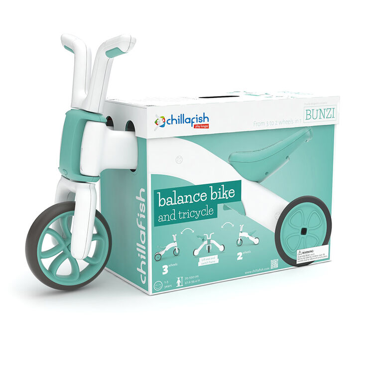 Chillafish Bunzi Tricycle et draisienne 2in1 - Menthe