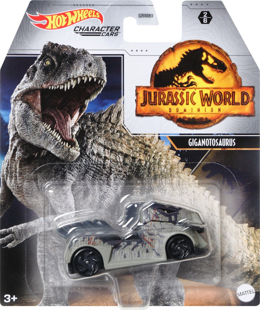Hot wheels jurassic world character cars outlet