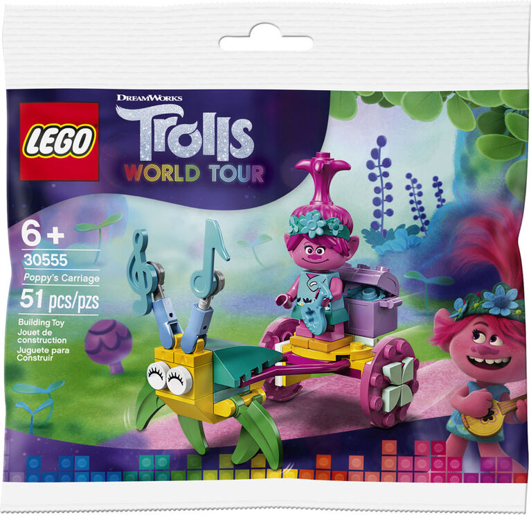 LEGO Trolls Poppy et son char 30555