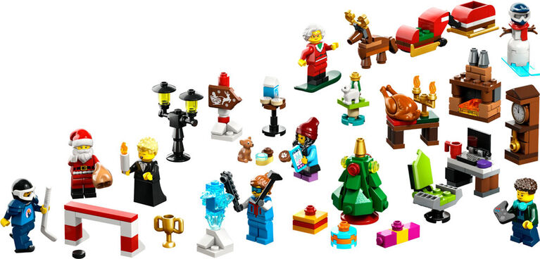 Le calendrier de l'Avent LEGO City 2023 Ensemble de jeu de construction (258 pièces)