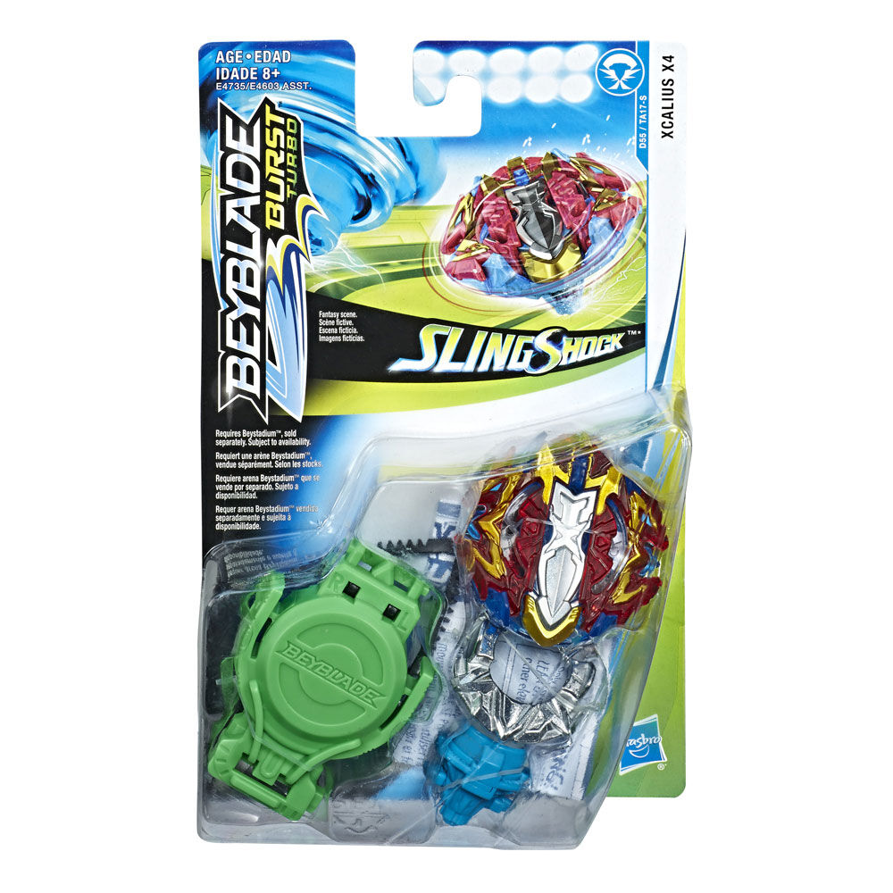 Beyblade Burst Turbo Slingshock Xcalius X4 Starter Pack Toys R
