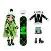 Rainbow High Winter Break Jade Hunter - Green Winter Break Fashion Doll and Playset with 2 complete doll outfits, Snowboard and Winter Doll Accessories